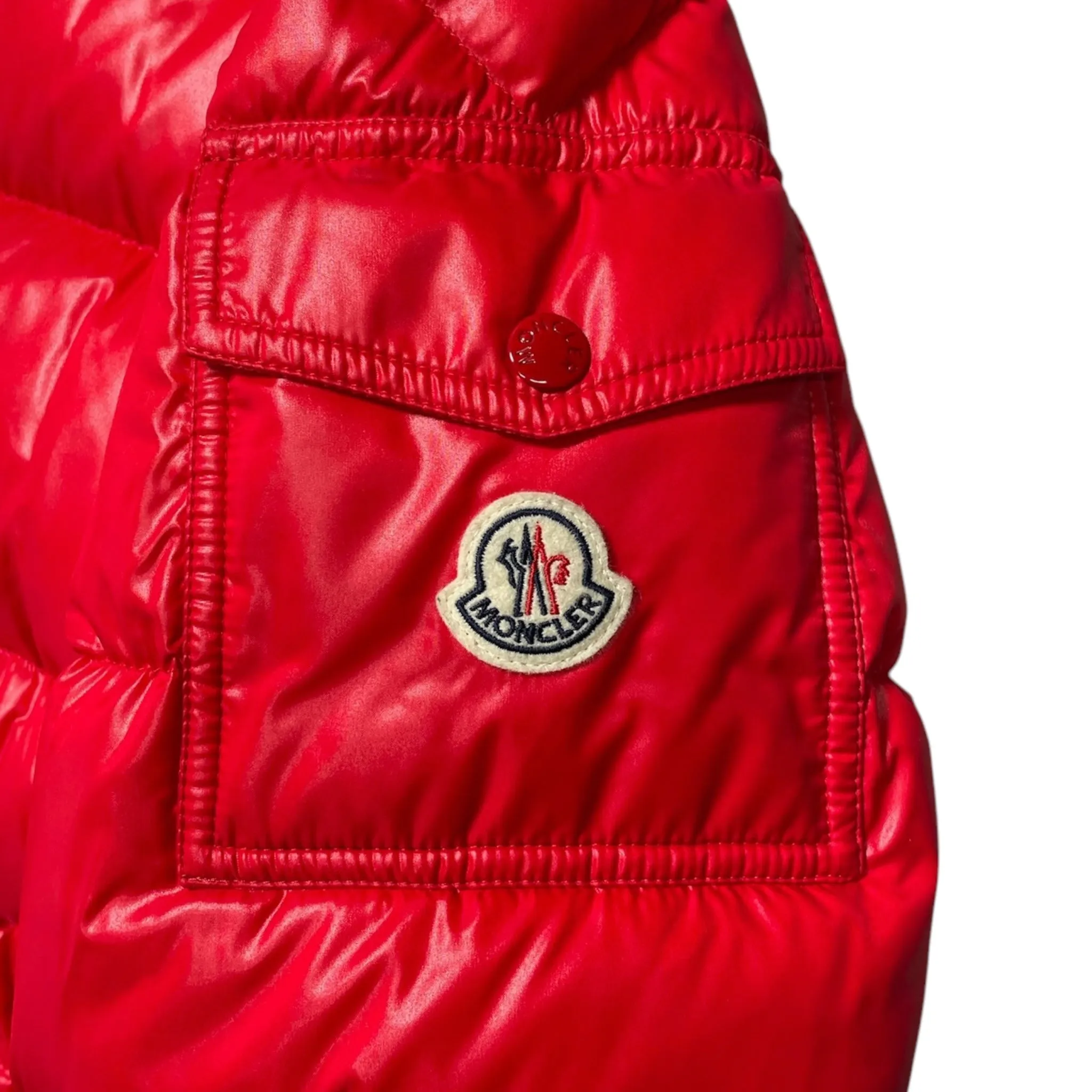 Moncler Maya Short Down Jacket Scarlet Red