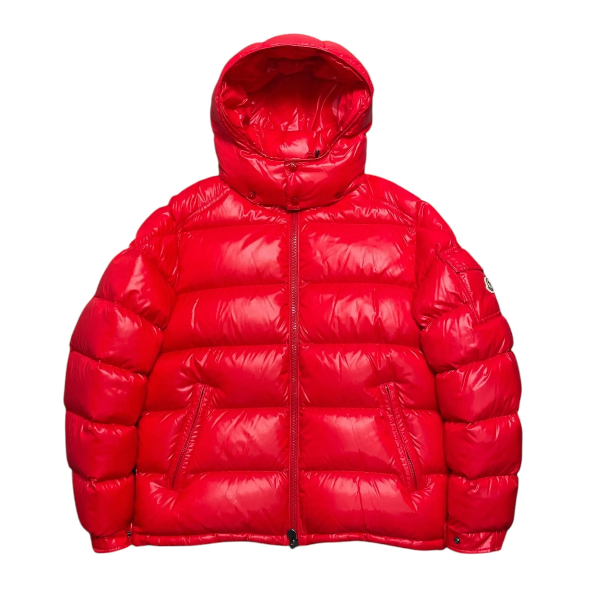 Moncler Maya Short Down Jacket Scarlet Red