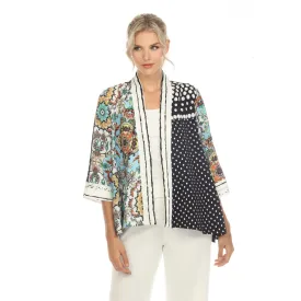 Moonlight Floral & Polka-Dot Open Front Jacket - 3668 - Size S & M Only!