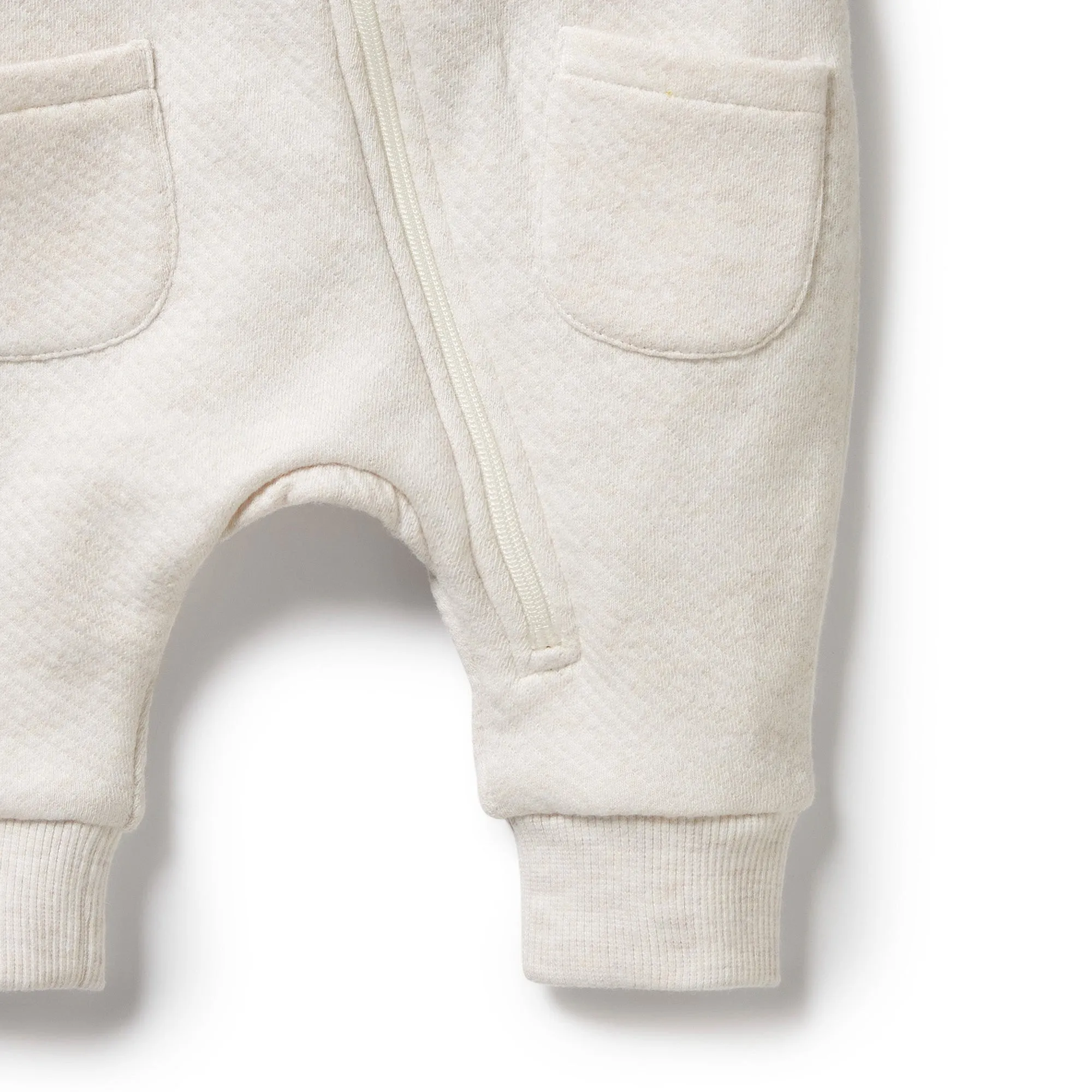 Oatmeal Organic Quilted Growsuit