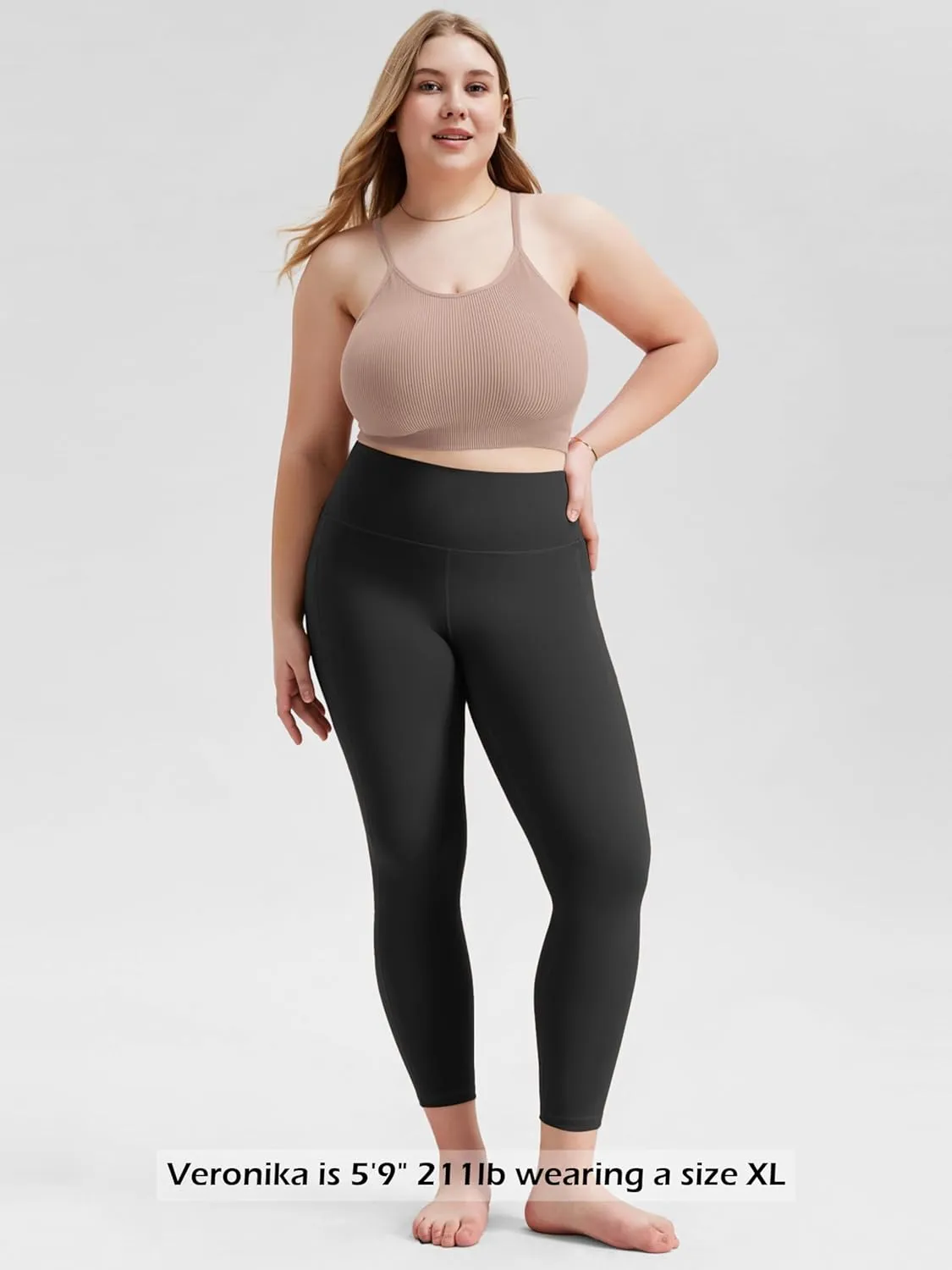 ODODOS Women's Crop 3-Pack Seamless Rib-Knit Camisole Crop Tank Tops