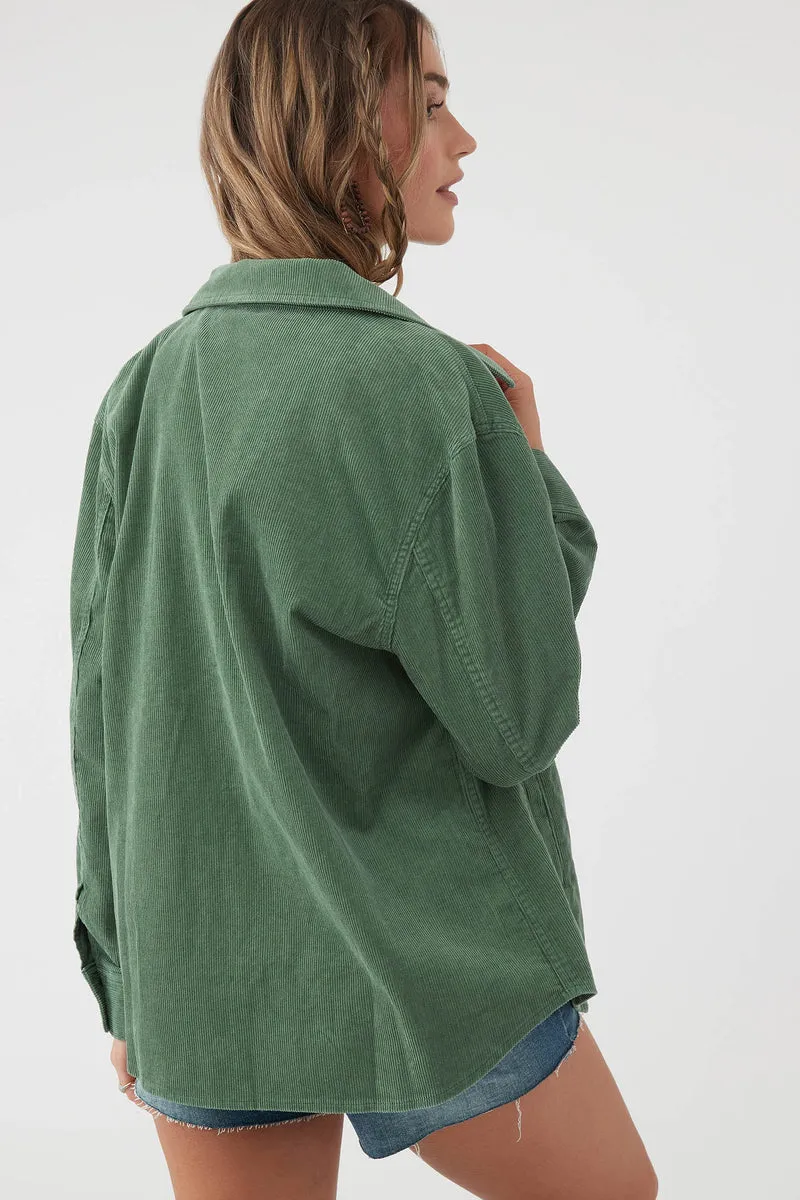 O'Neill Tidal Button-Up Jacket - Moss