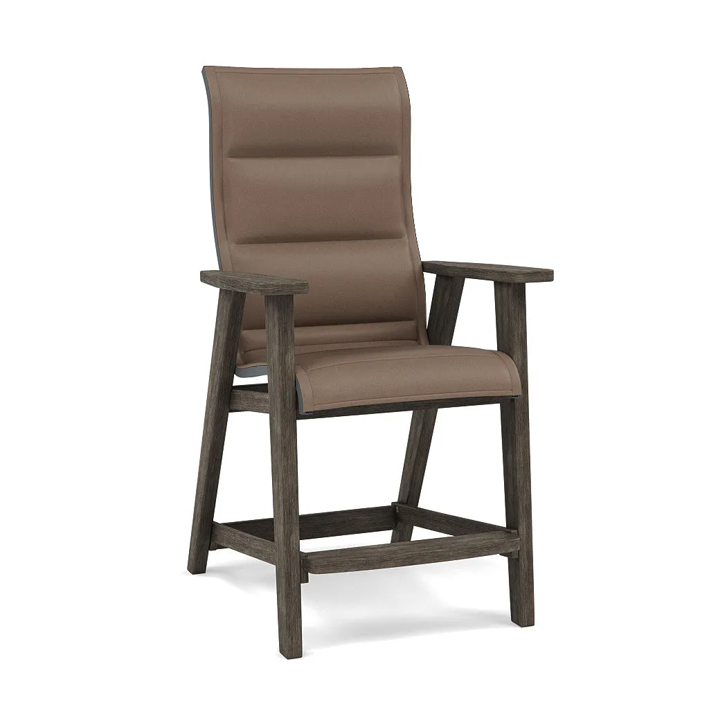 Patriot High Back Padded Sling Balcony Barstool