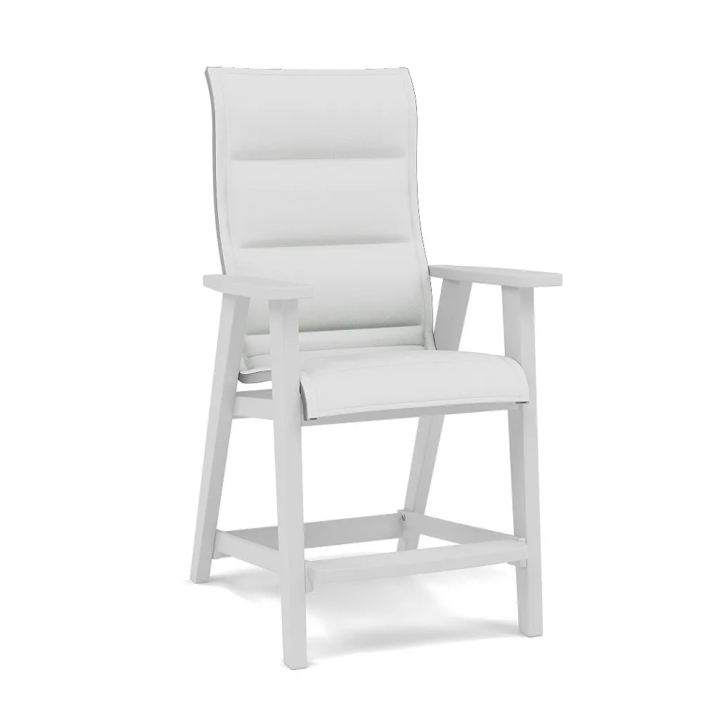 Patriot High Back Padded Sling Balcony Barstool