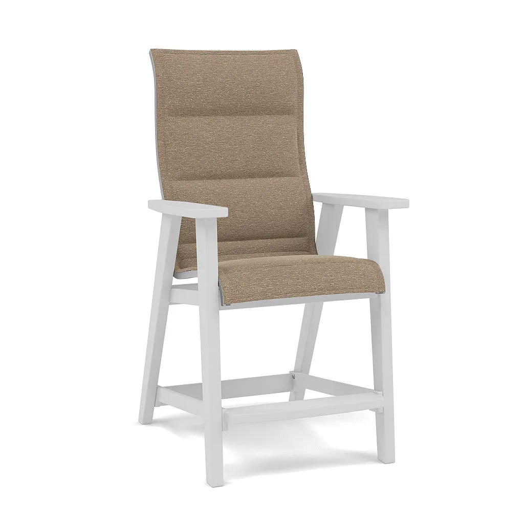 Patriot High Back Padded Sling Balcony Barstool