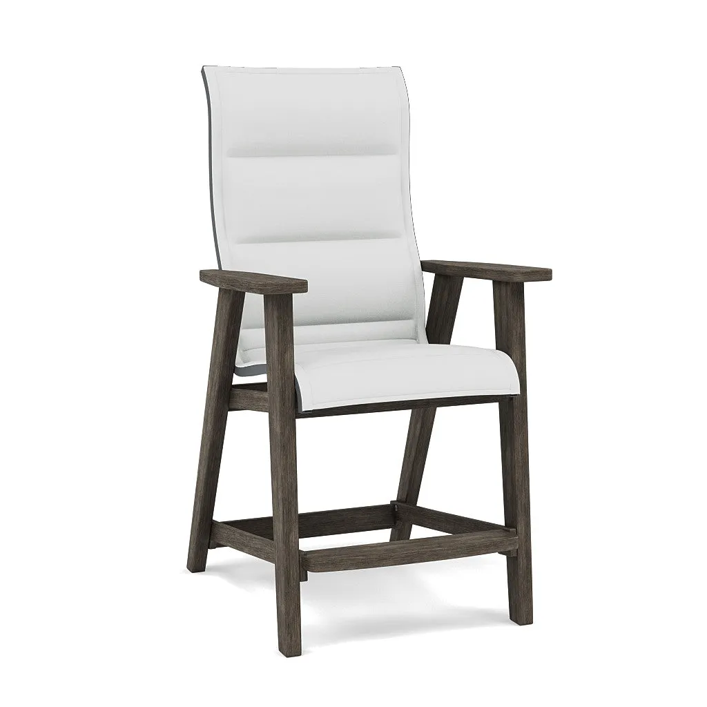 Patriot High Back Padded Sling Balcony Barstool
