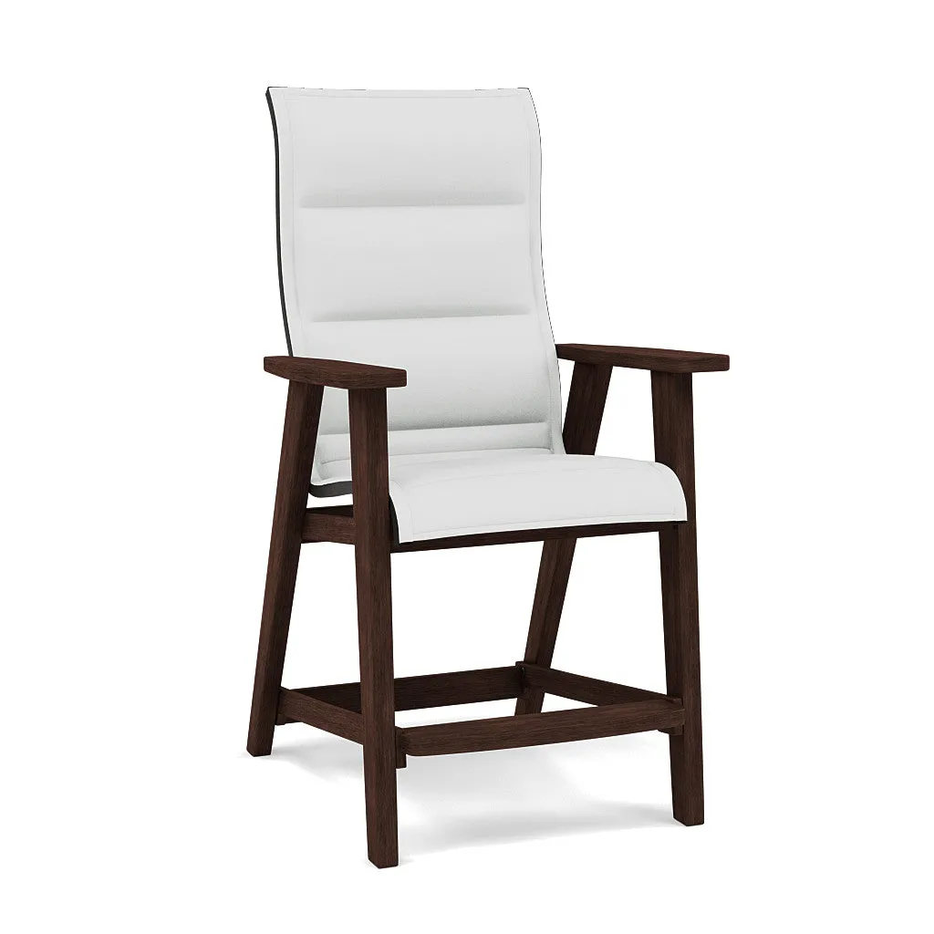 Patriot High Back Padded Sling Balcony Barstool