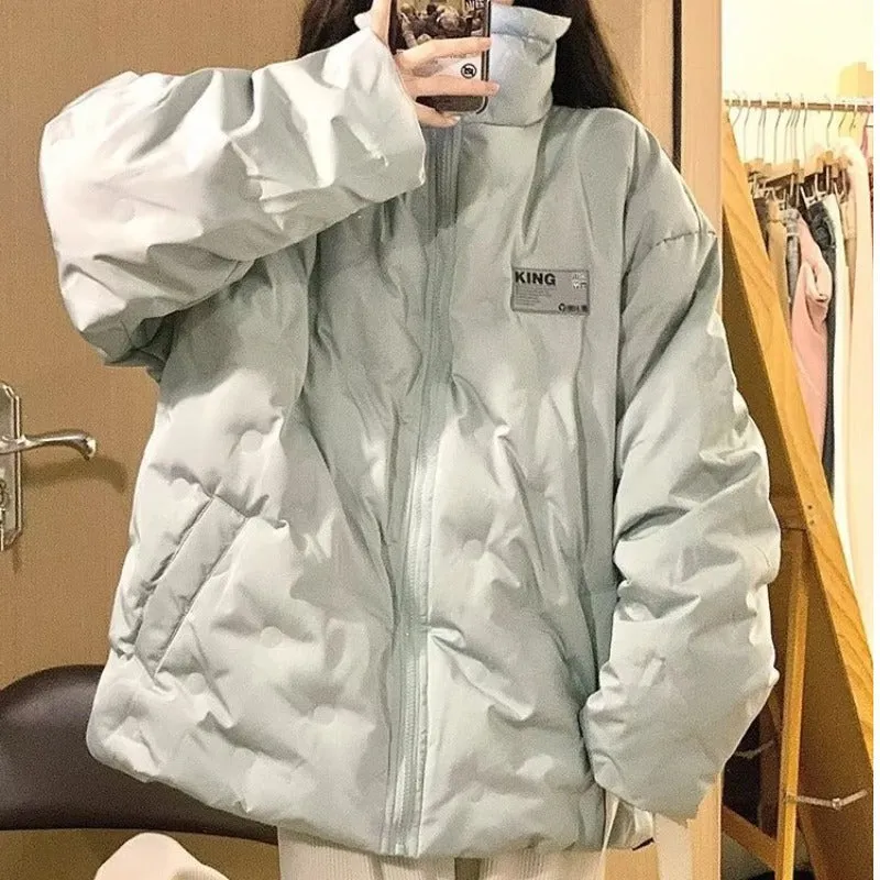 Premium mint green down cotton clothes women's winter new Korean version student casual fashion fried street cotton coat tide
