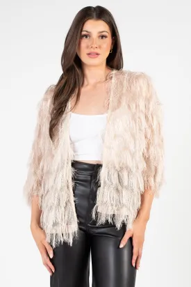 Quinn Shaggy Open Jacket