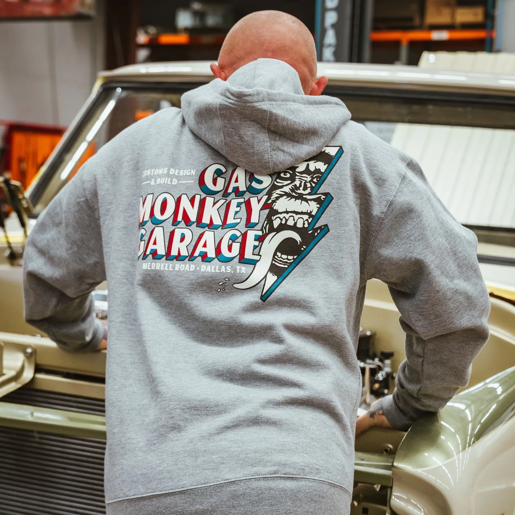 Retro Lightning Zip Hoodie
