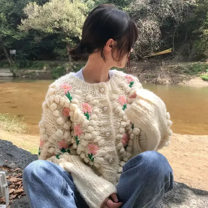 Round Neck Warm Cardigan