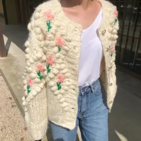Round Neck Warm Cardigan