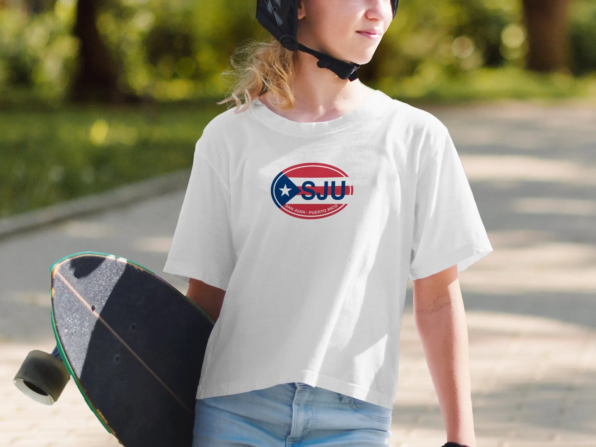 San Juan Puerto Rico SJU Flag Inspired Graphic T-Shirts