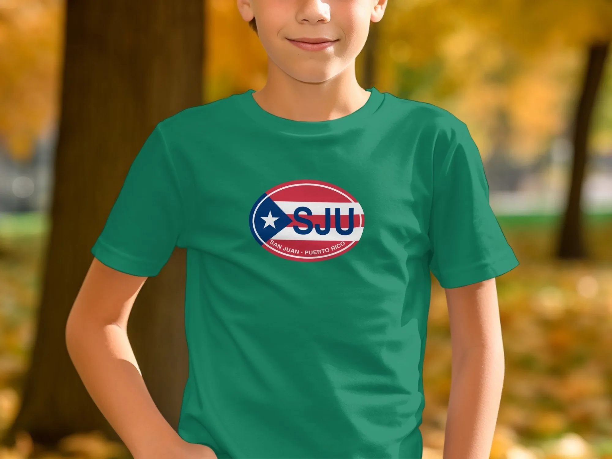 San Juan Puerto Rico SJU Flag Inspired Graphic T-Shirts