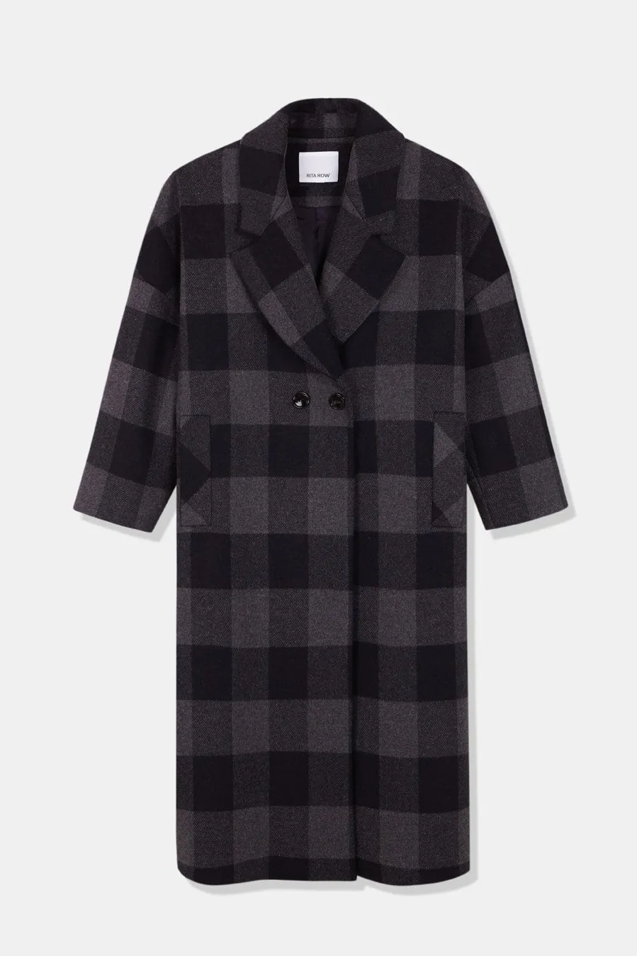 Setut Wool Coat Checkered Navy