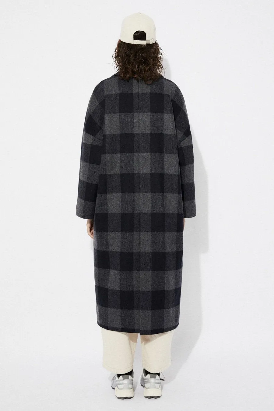 Setut Wool Coat Checkered Navy
