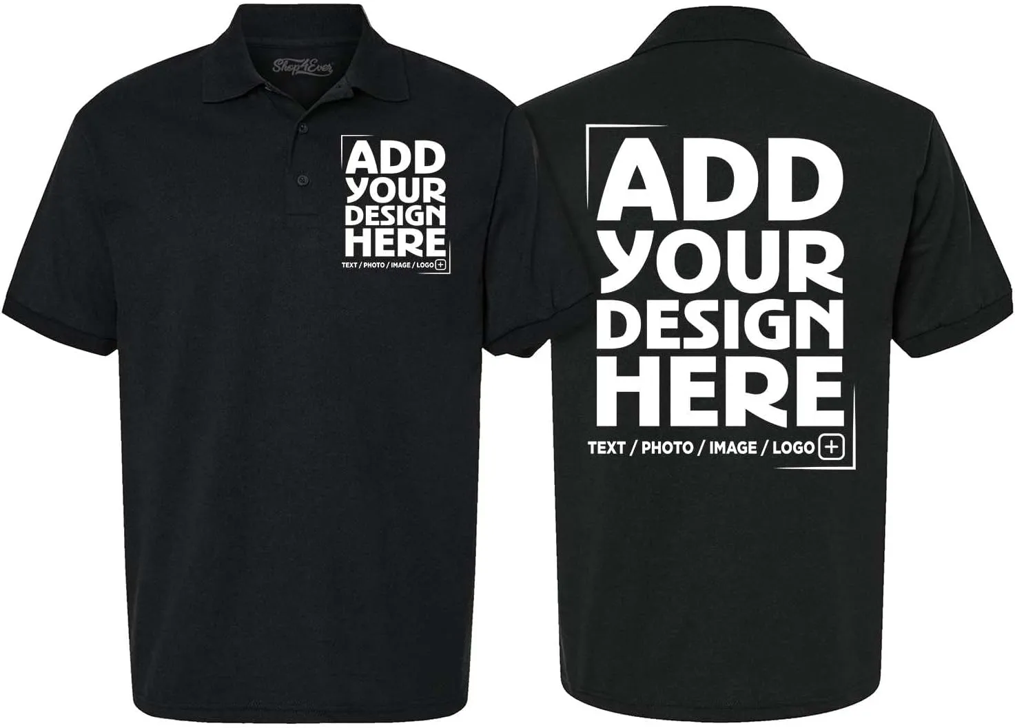shop4ever Personalized Custom Design Your Own Polo Shirt
