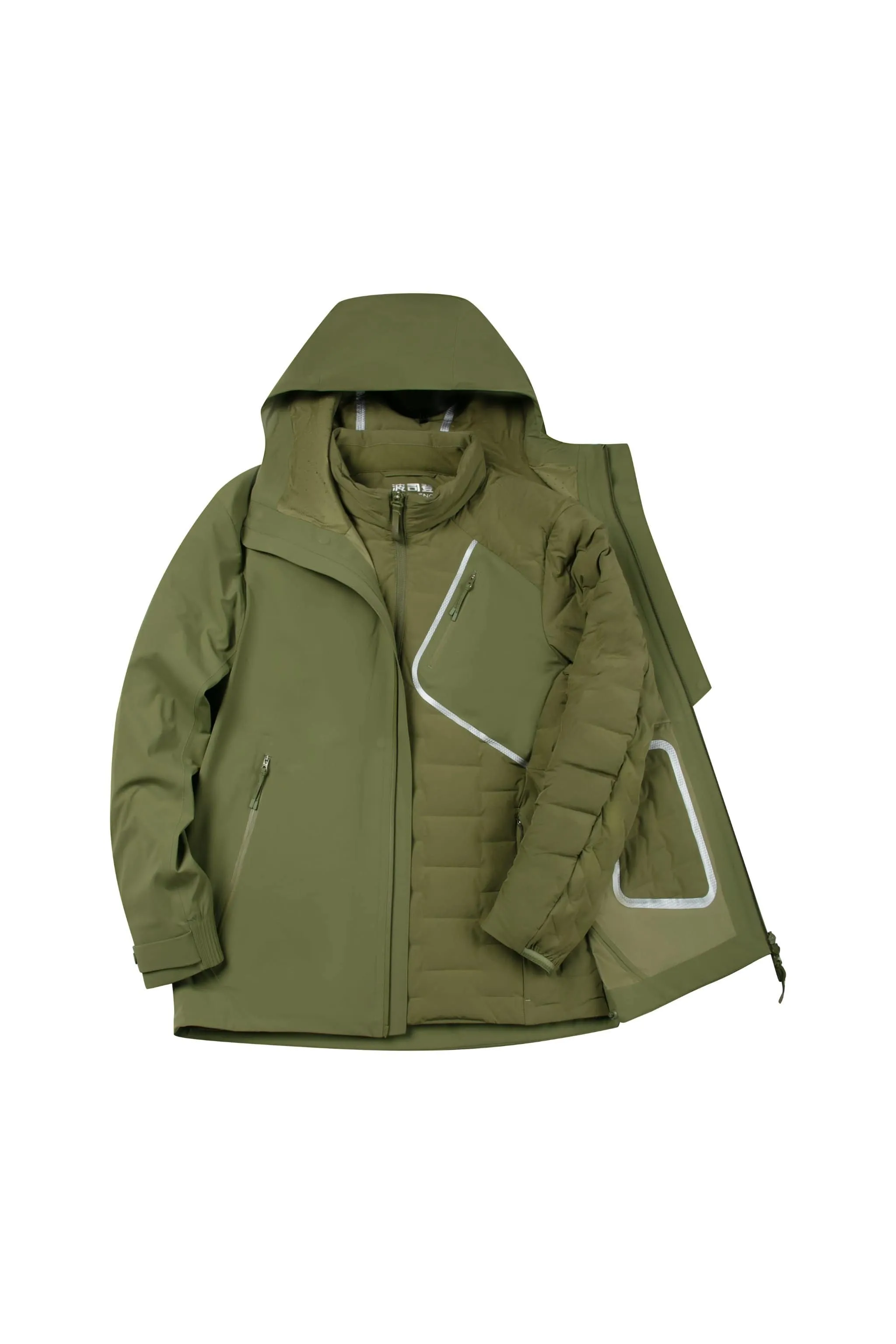 Short Hooded Goose Down Jacket