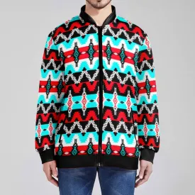 Two Spirit Dance Zippered Collared Lightweight Jacket
