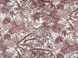 Woodland Palm - Printed Crepe Fabric